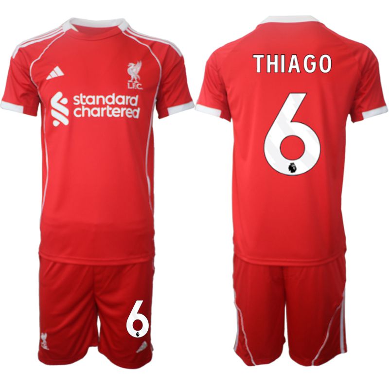 Men 2025-2026 Season Club Liverpool home red #6 Soccer Jersey->liverpool jersey->Soccer Club Jersey
